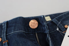 Acht Blue Cotton Slim Fit Women Casual Denim Jeans -   -  Acht.