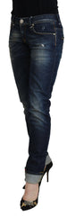 Acht Blue Cotton Slim Fit Women Casual Denim Jeans -   -  Acht.