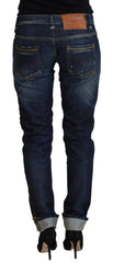 Acht Blue Cotton Slim Fit Women Casual Denim Jeans -   -  Acht.