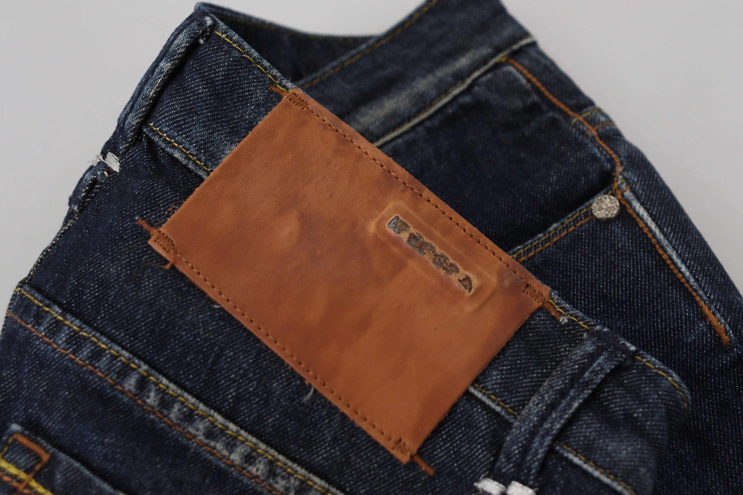 Acht Blue Cotton Slim Fit Women Casual Denim Jeans -   -  Acht.
