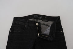 Acht Black Cotton Slim Fit Women Casual Denim Jeans -   -  Acht.