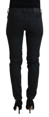 Ermanno Scervino Black Cotton Slim Fit Women Denim Jeans -   -  Ermanno Scervino.