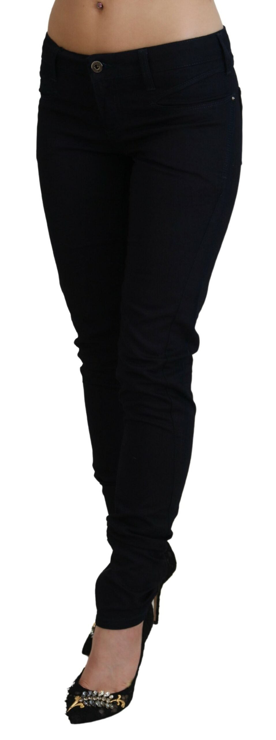 Costume National Black Low Waist Skinny Women Denim Jeans -   -  Costume National.