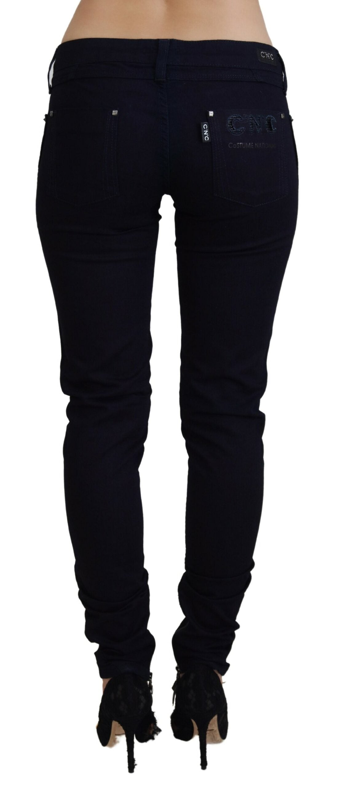 Costume National Black Low Waist Skinny Women Denim Jeans -   -  Costume National.
