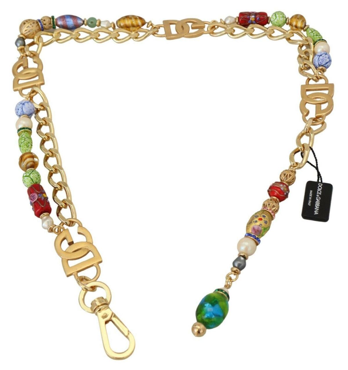 Dolce & Gabbana Gold Tone DG Logo Women Waist Chain Belt -   -  Dolce & Gabbana.
