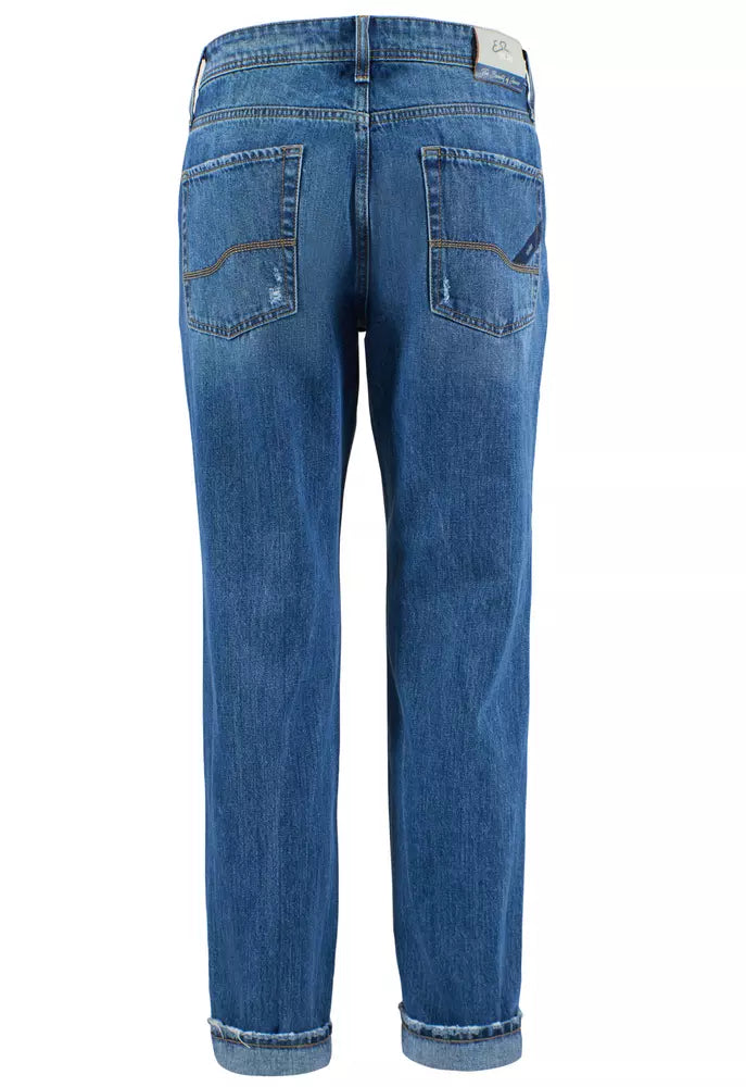 Yes Zee Blue Cotton Men's Jeans -   -  Yes Zee.