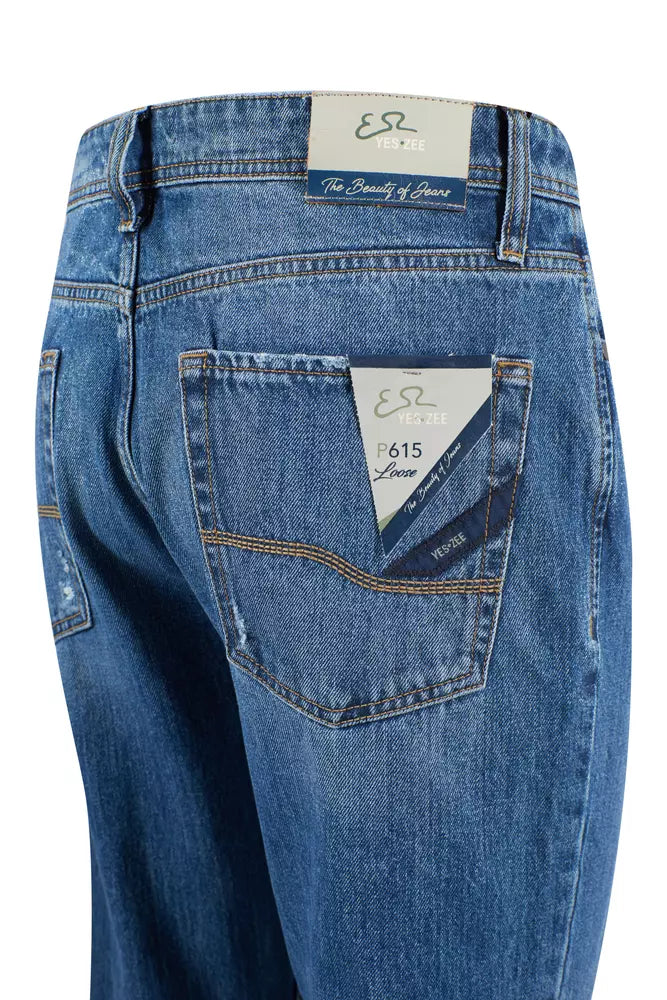 Yes Zee Blue Cotton Men's Jeans -   -  Yes Zee.