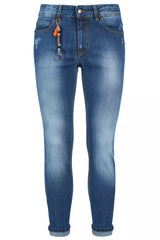 Yes Zee Blue Cotton Men's Slim-Fit Jeans -   -  Yes Zee.