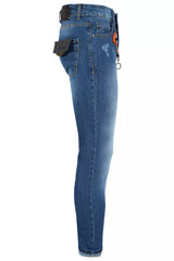 Yes Zee Blue Cotton Men's Slim-Fit Jeans -   -  Yes Zee.