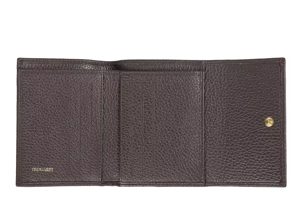 Trussardi Brown Leather Women Wallet -   -  Trussardi.