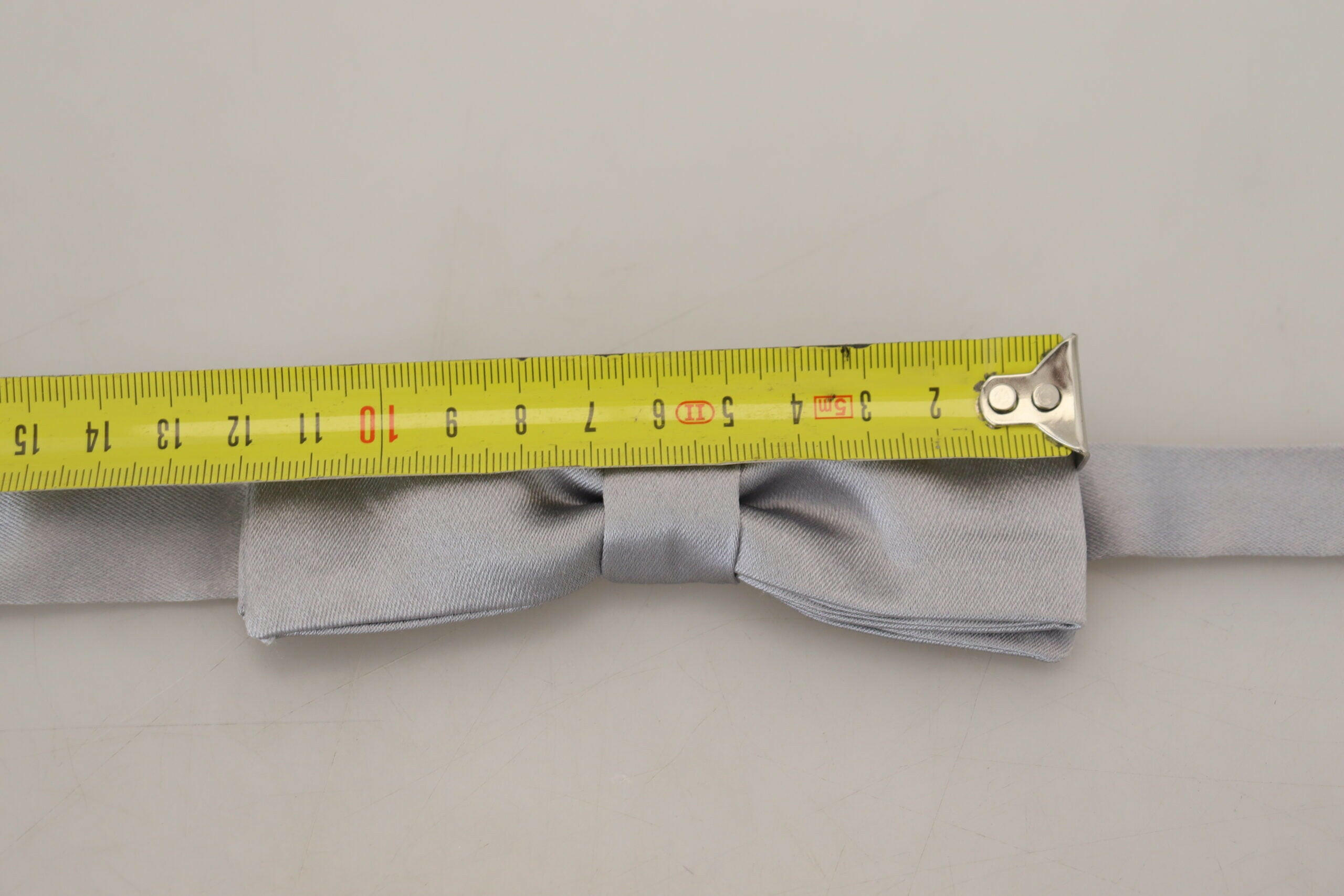 Dolce & Gabbana Gray Silk Adjustable Men Neck Papillon Bow Tie -  Neckties, Men -  Dolce & Gabbana.