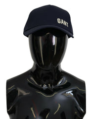 Gant Blue Cotton Logo Print Baseball Cap Casual Hat -   -  Gant.
