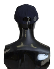 Gant Blue Cotton Logo Print Baseball Cap Casual Hat -   -  Gant.