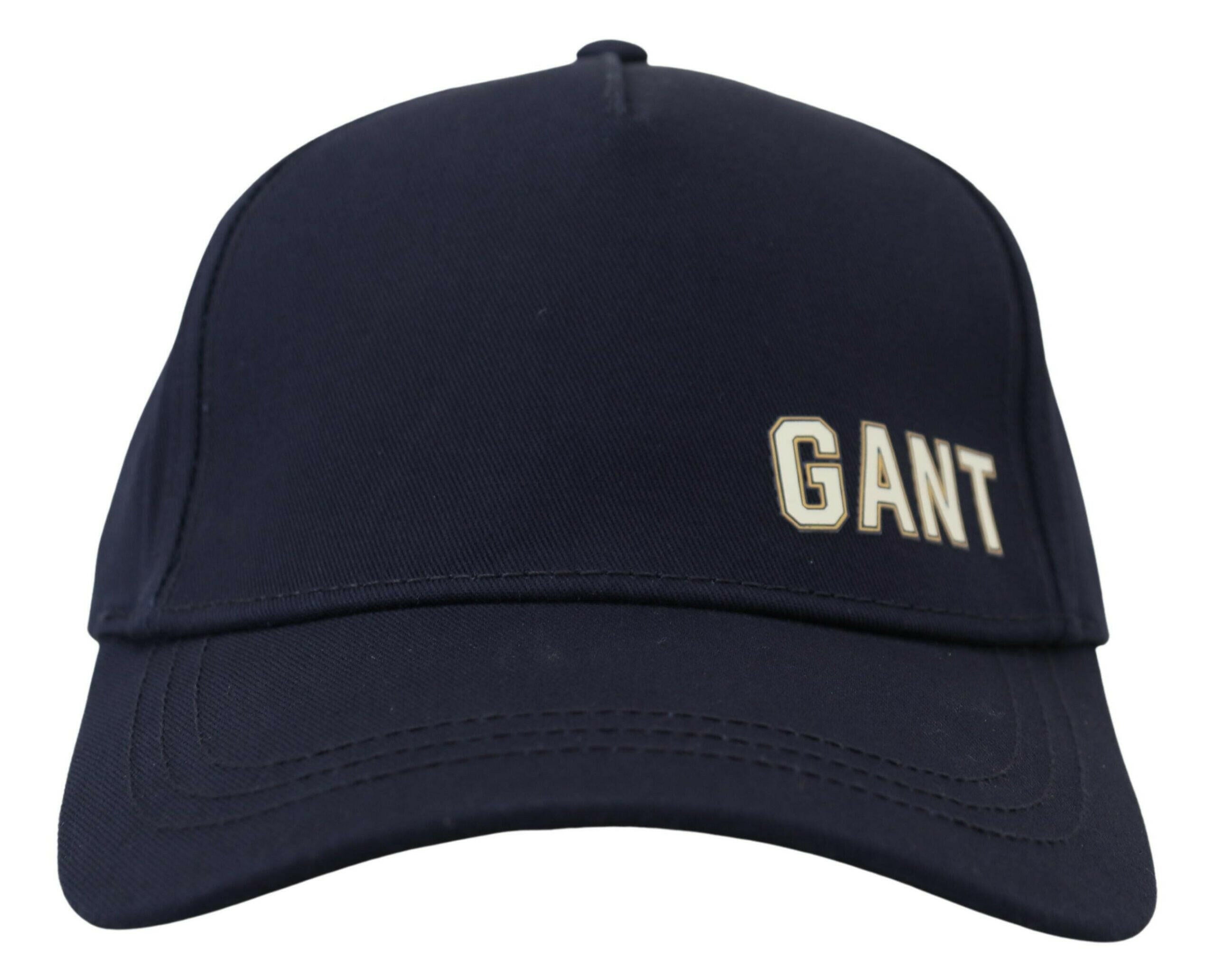 Gant Blue Cotton Logo Print Baseball Cap Casual Hat -   -  Gant.