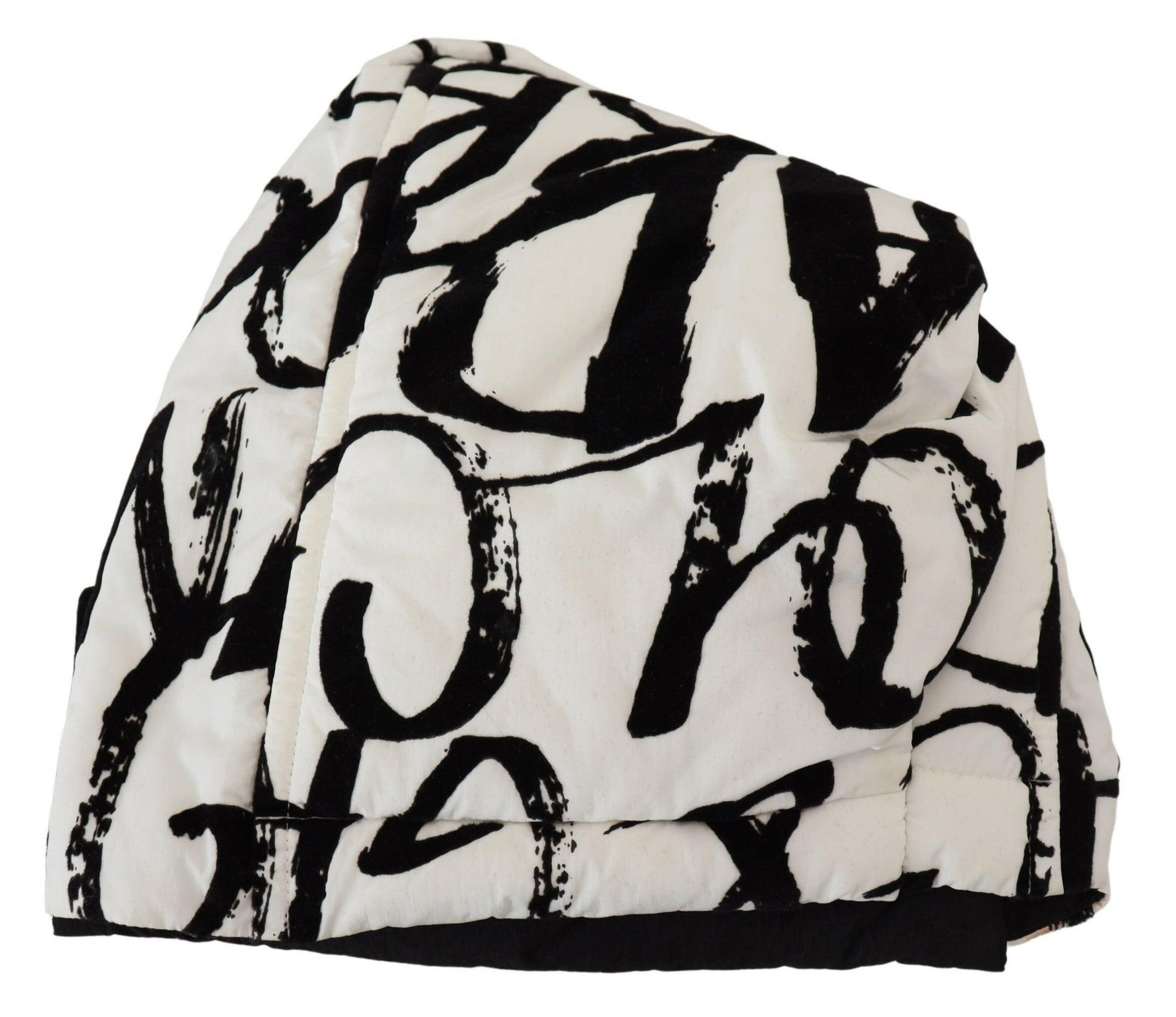 Dolce & Gabbana White Printed Nylon Women Winter Beanie Cap Hat -   -  Dolce & Gabbana.