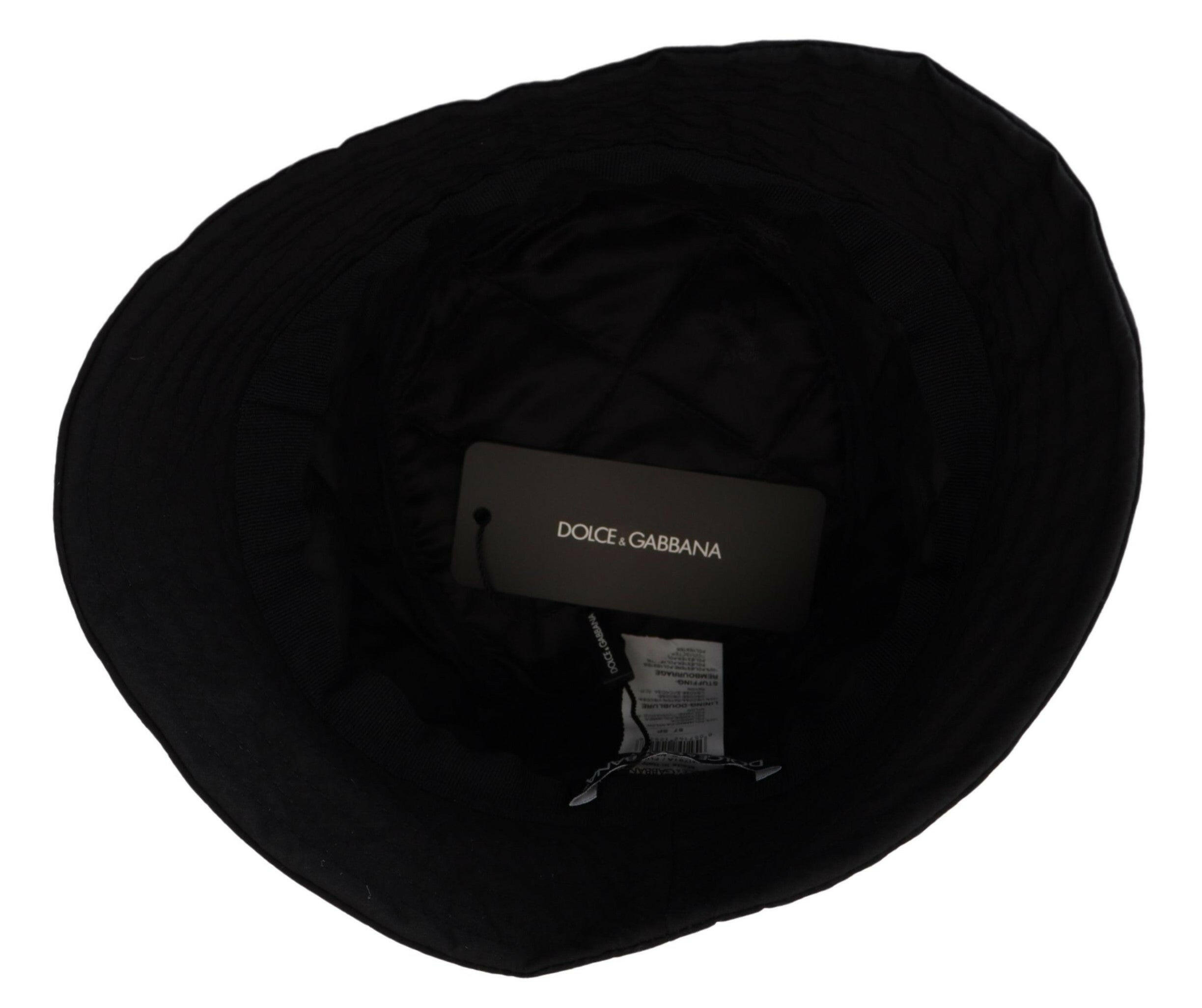 Dolce & Gabbana Black Nylon Women Bucket Cap Hat -   -  Dolce & Gabbana.