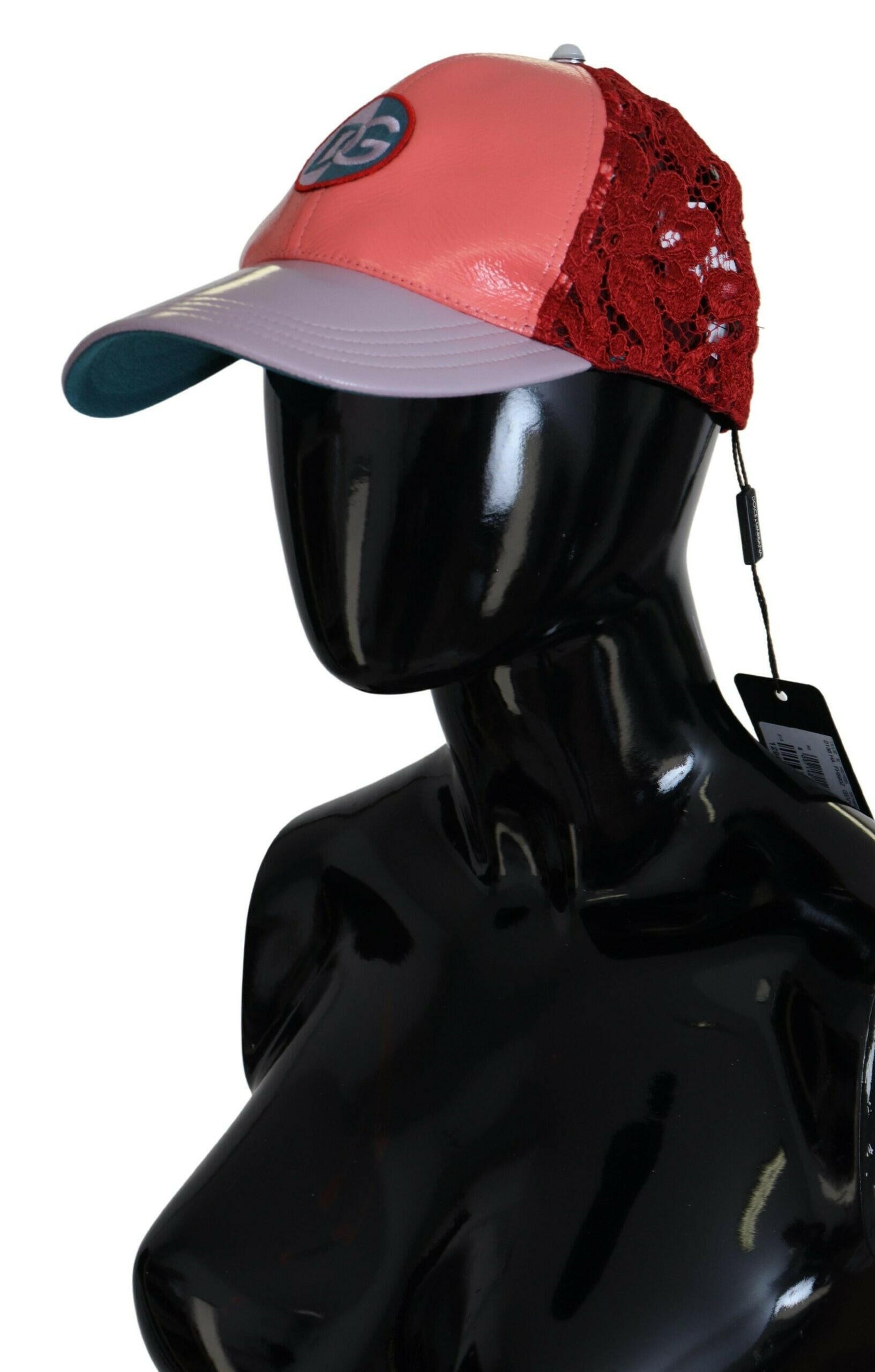 Dolce & Gabbana Multicolor Logo Floral Lace Baseball Hat -   -  Dolce & Gabbana.