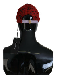 Dolce & Gabbana Multicolor Logo Floral Lace Baseball Hat -   -  Dolce & Gabbana.