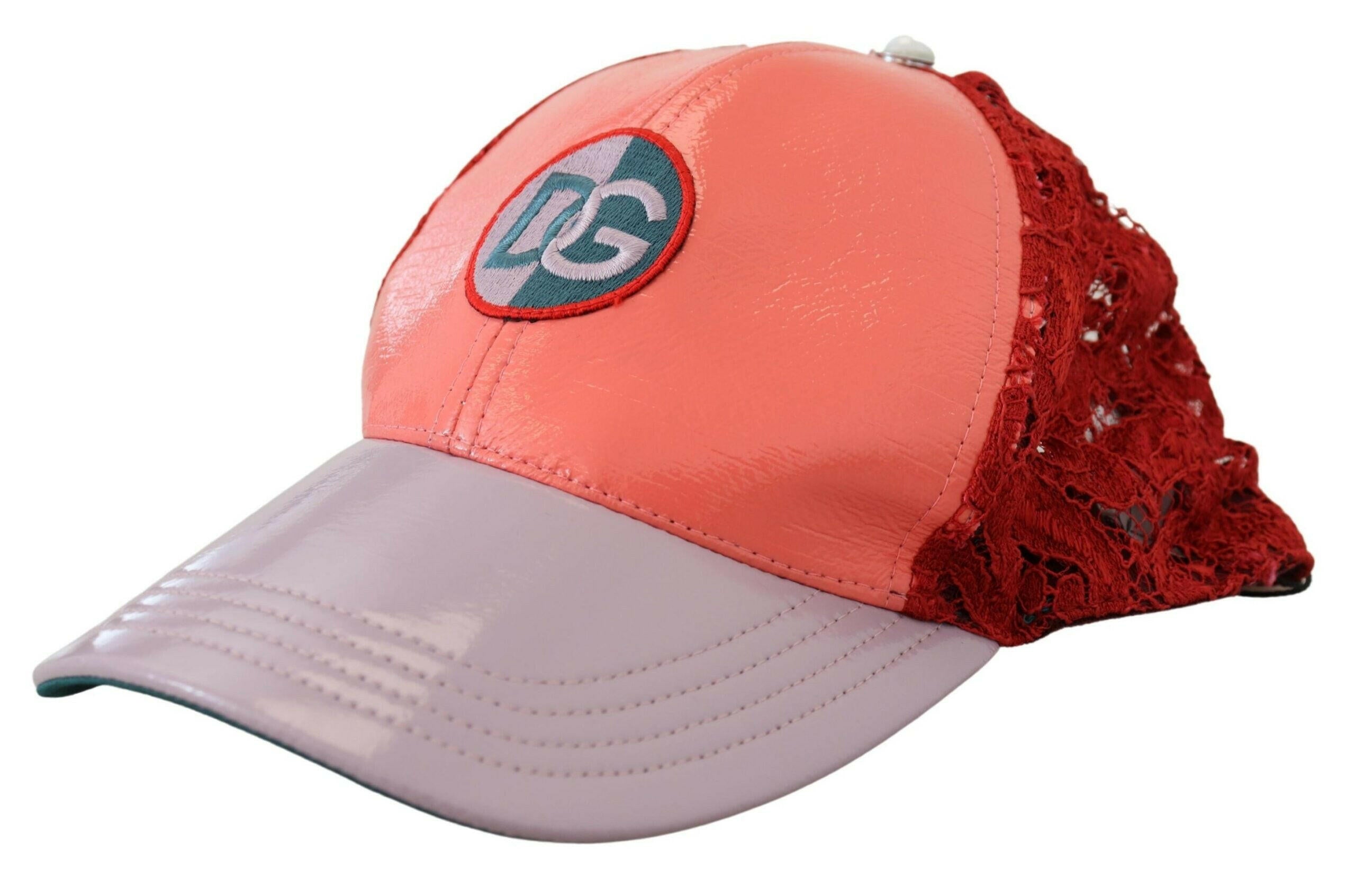 Dolce & Gabbana Multicolor Logo Floral Lace Baseball Hat -   -  Dolce & Gabbana.