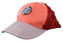 Dolce & Gabbana Multicolor Logo Floral Lace Baseball Hat -   -  Dolce & Gabbana.