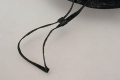 Dolce & Gabbana Black Quilted Faux Leather Women Bucket Cap Hat -   -  Dolce & Gabbana.