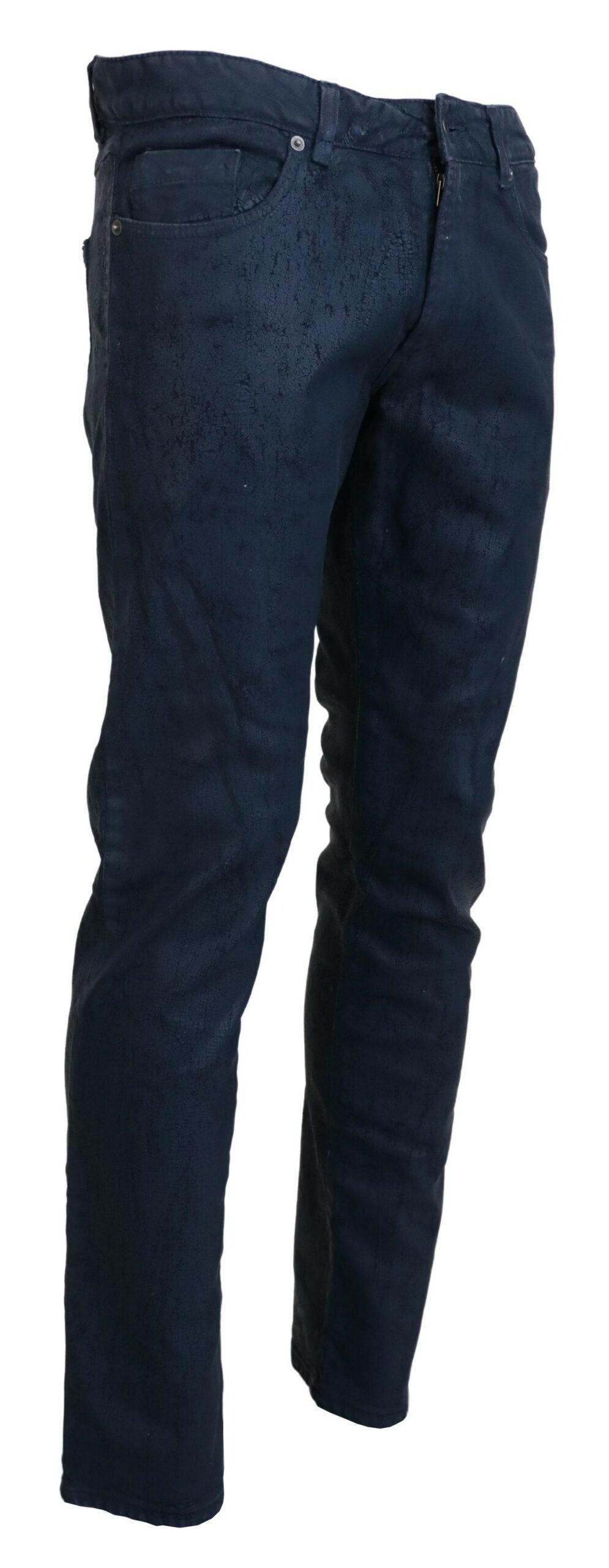 Exte Blue Cotton Tapered Slim Fit Men Casual Denim Jeans -   -  Exte.