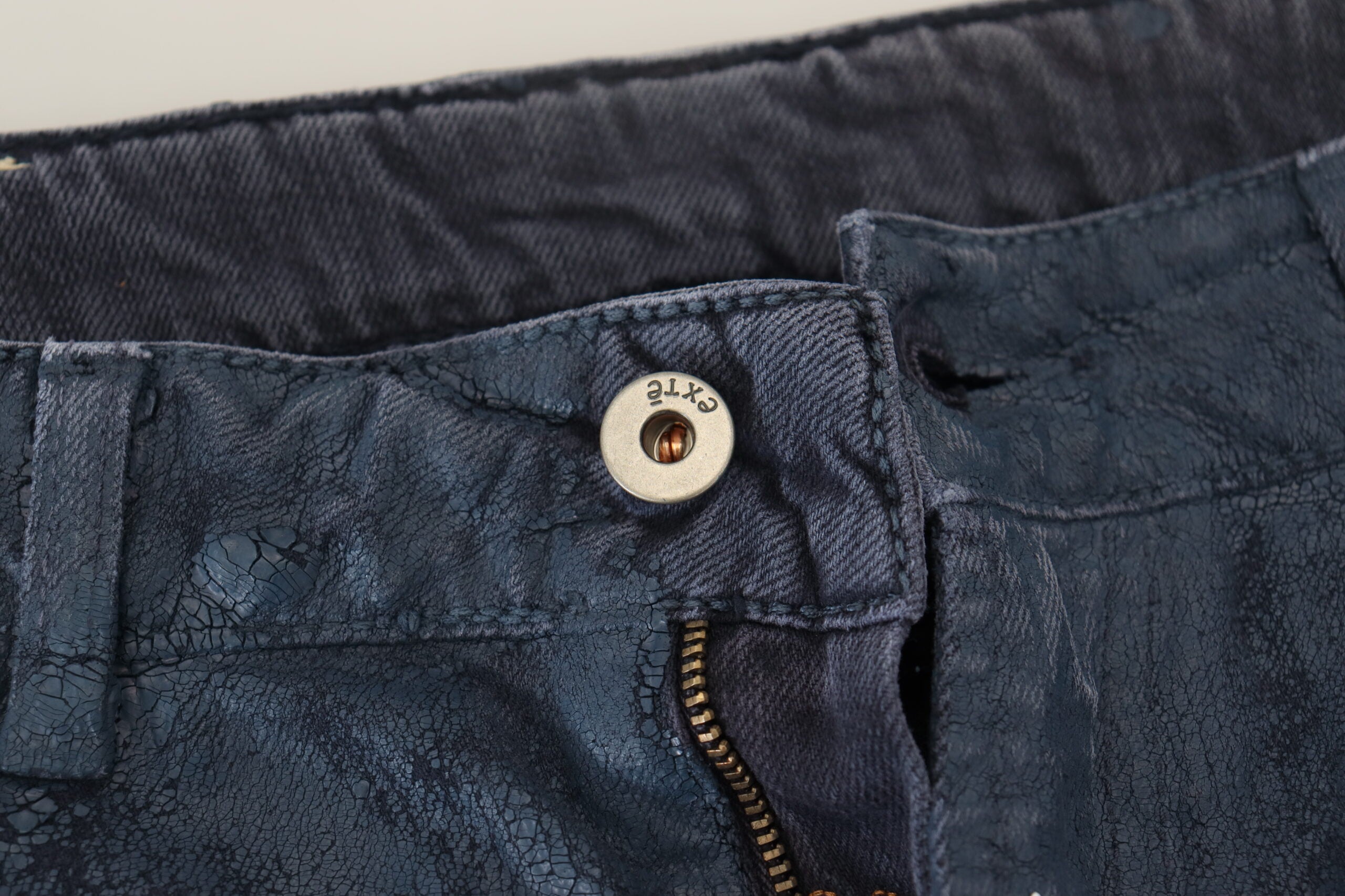 Exte Blue Cotton Tapered Slim Fit Men Casual Denim Jeans -   -  Exte.