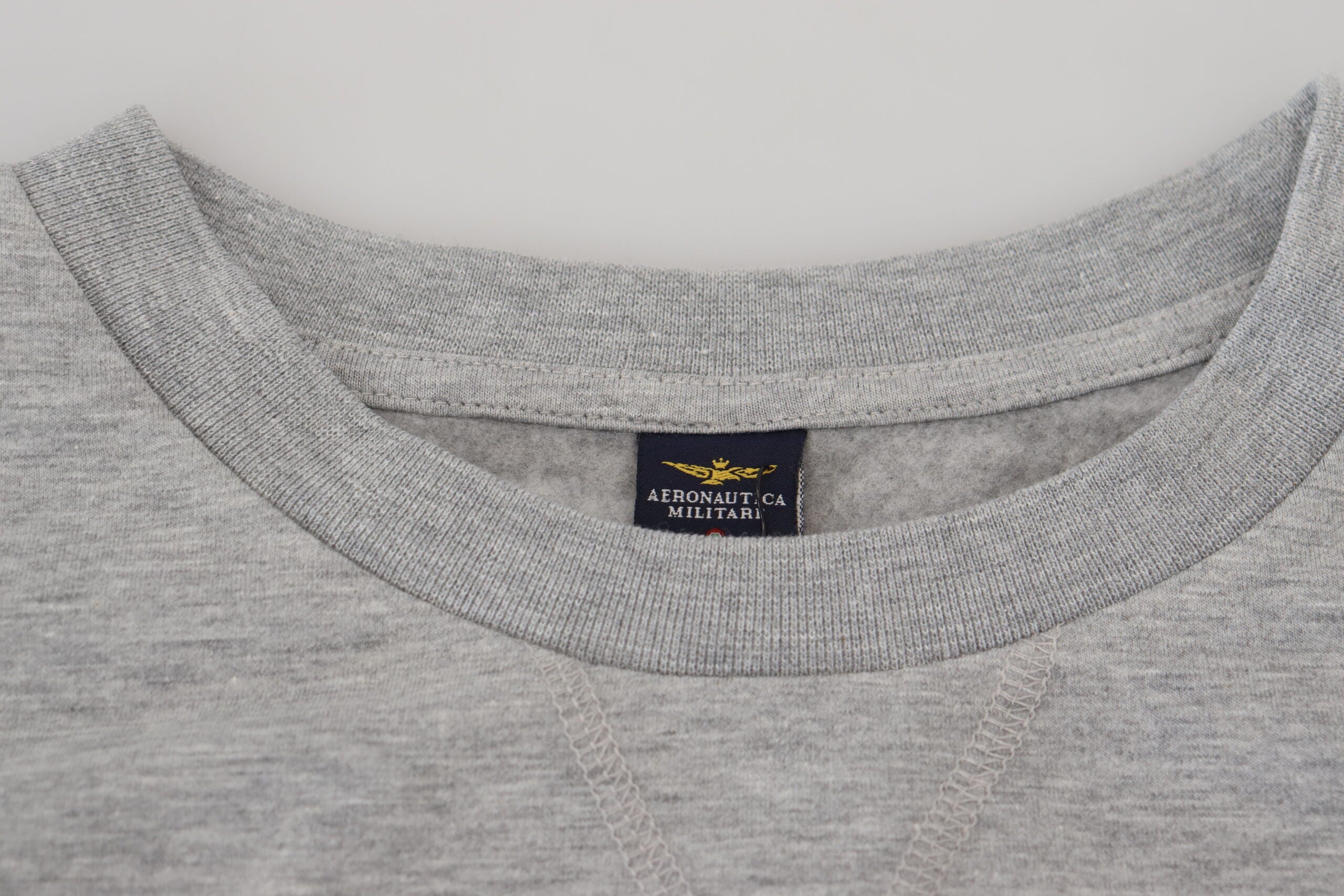 Aeronautica Militare Gray Men Pullover Sweatshirt Sweater -   -  Aeronautica Militare.