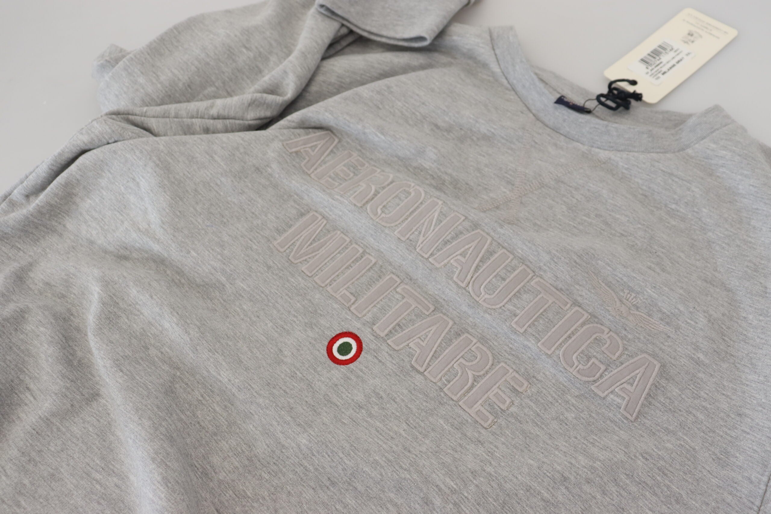 Aeronautica Militare Gray Men Pullover Sweatshirt Sweater -   -  Aeronautica Militare.