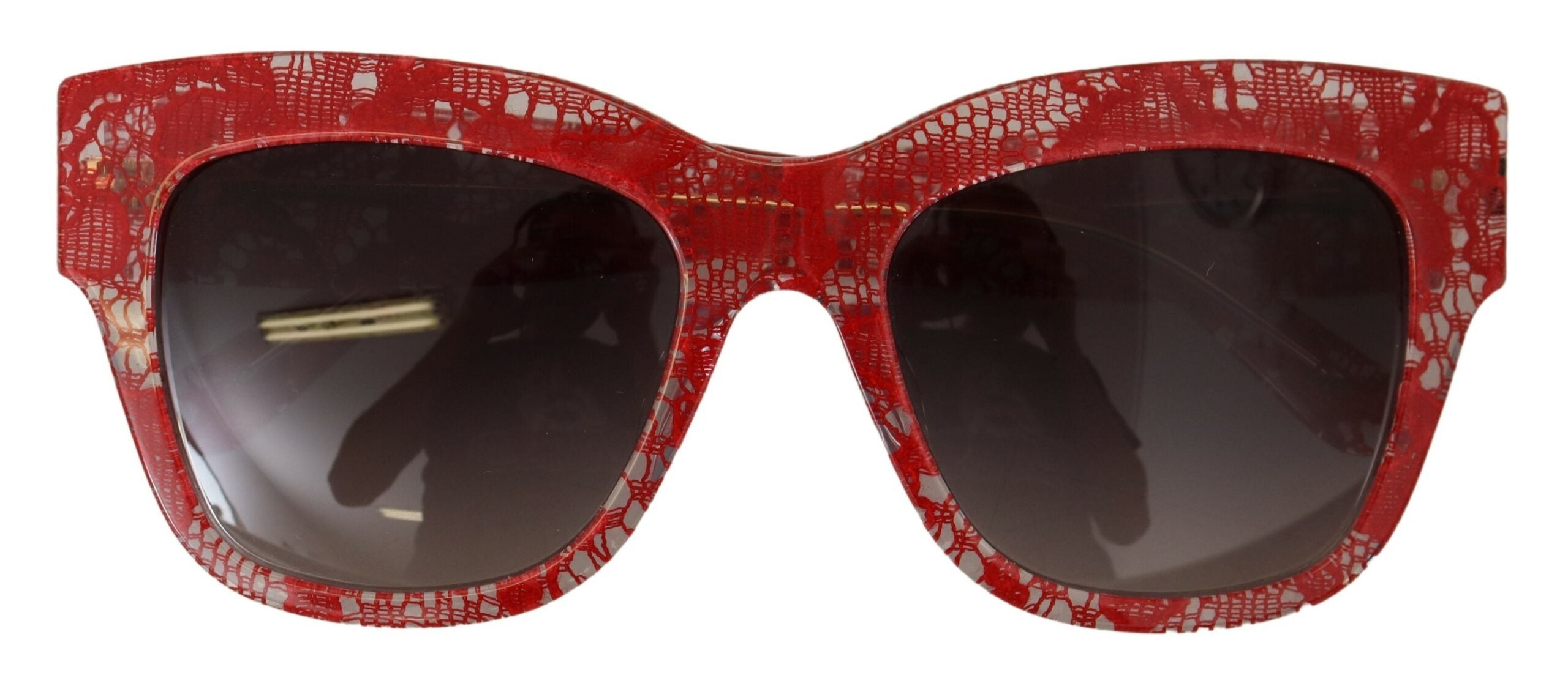 Dolce & Gabbana Red DG4231F Lace Acetate Rectangle Shades Sunglasses -  Jewellery, Women -  Dolce & Gabbana.