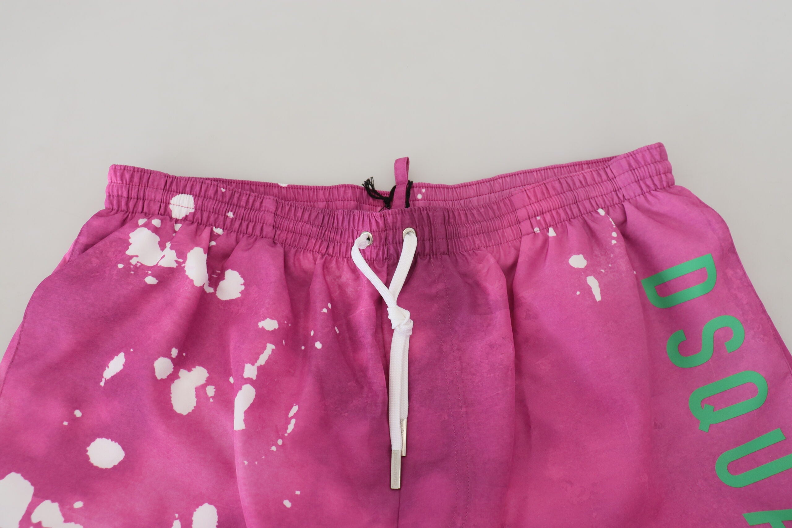 Dsquared² Pink Tie Dye Logo Men Beachwear Shorts Swimwear -   -  Dsquared².