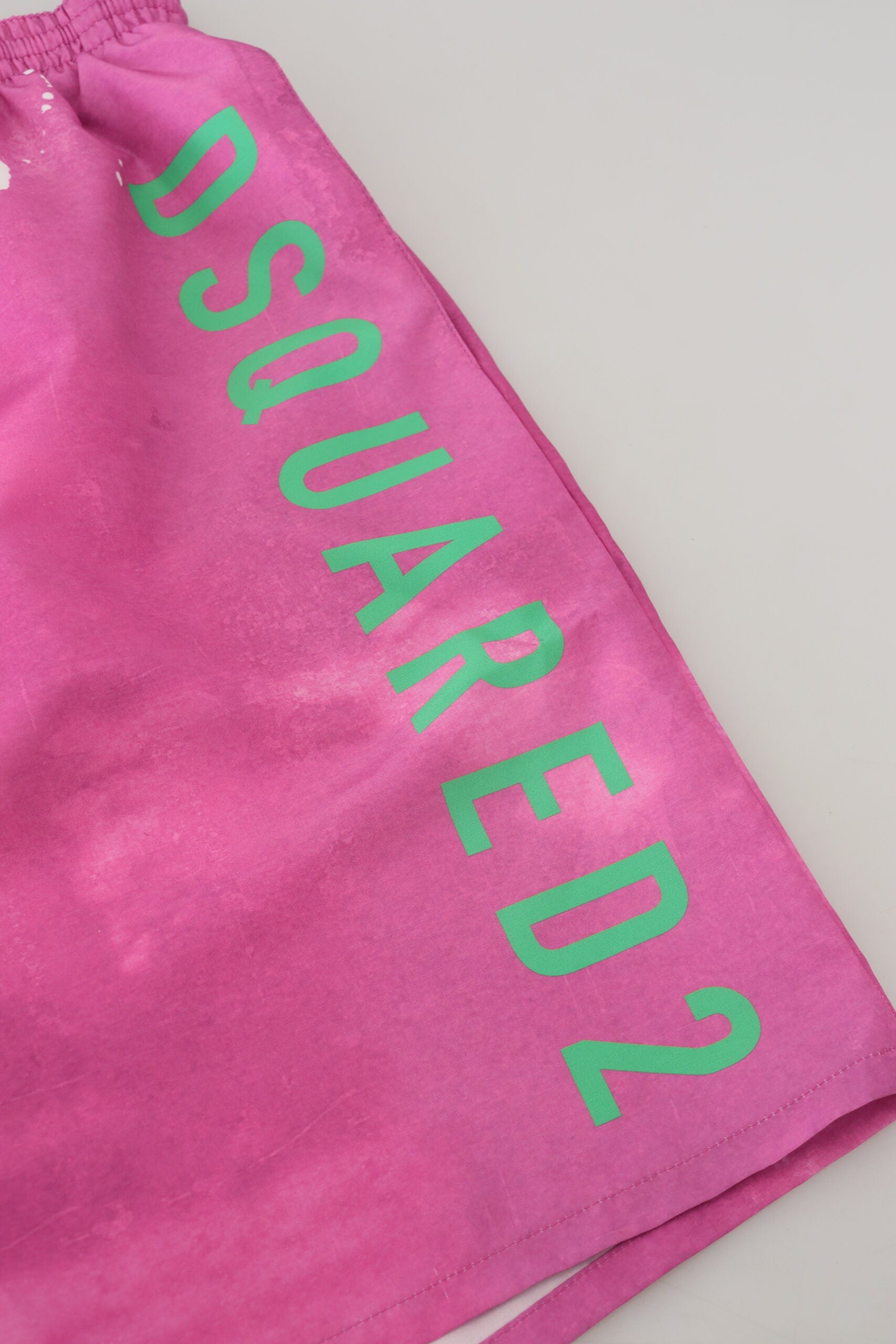 Dsquared² Pink Tie Dye Logo Men Beachwear Shorts Swimwear -   -  Dsquared².