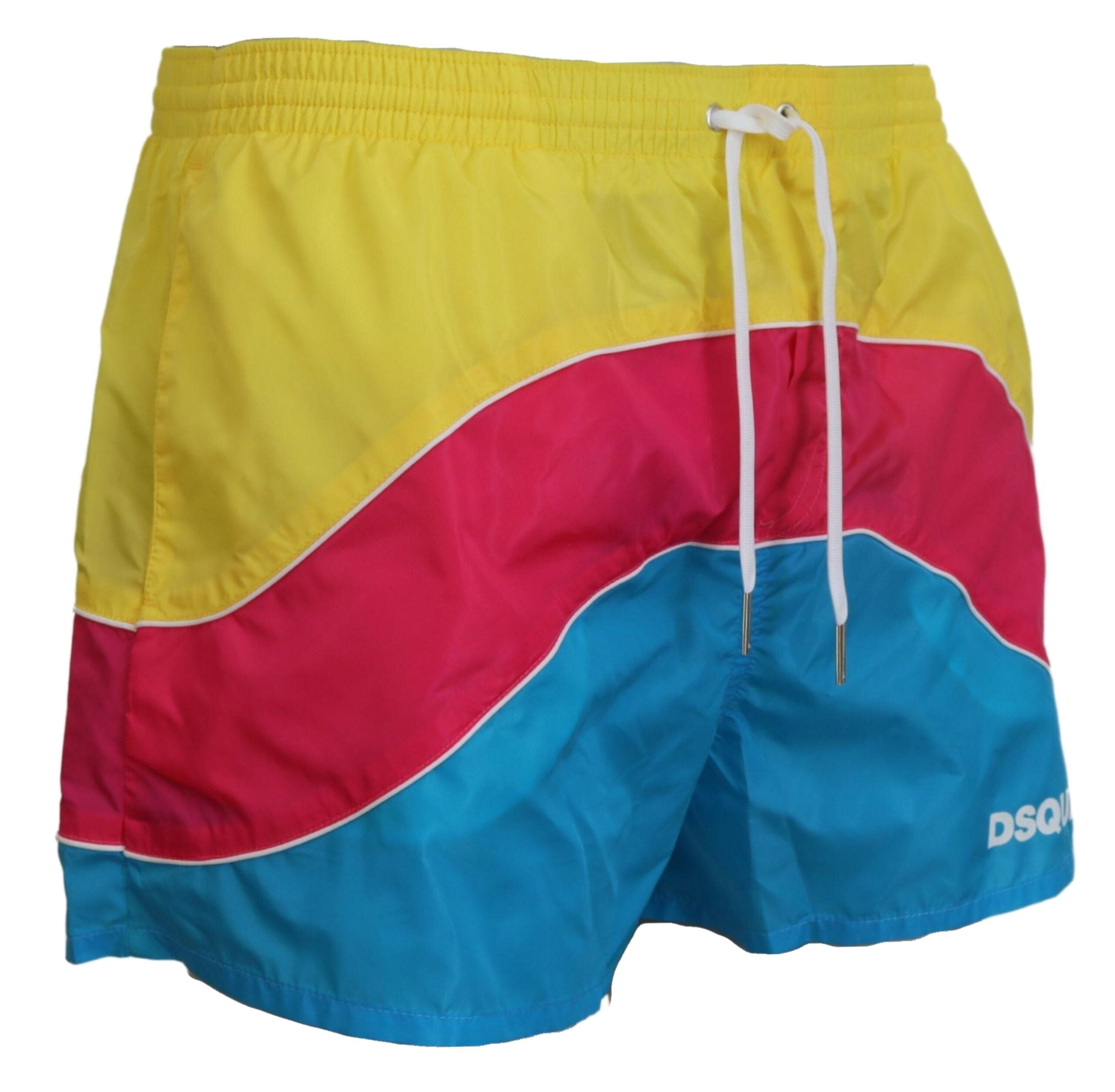 Dsquared² Multicolor Logo Print Men Beachwear Shorts Swimwear -   -  Dsquared².