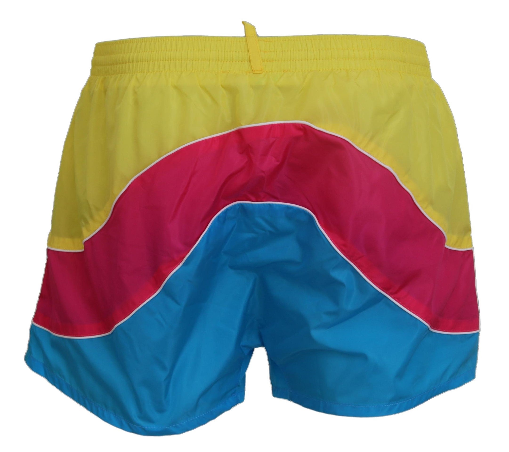 Dsquared² Multicolor Logo Print Men Beachwear Shorts Swimwear -   -  Dsquared².
