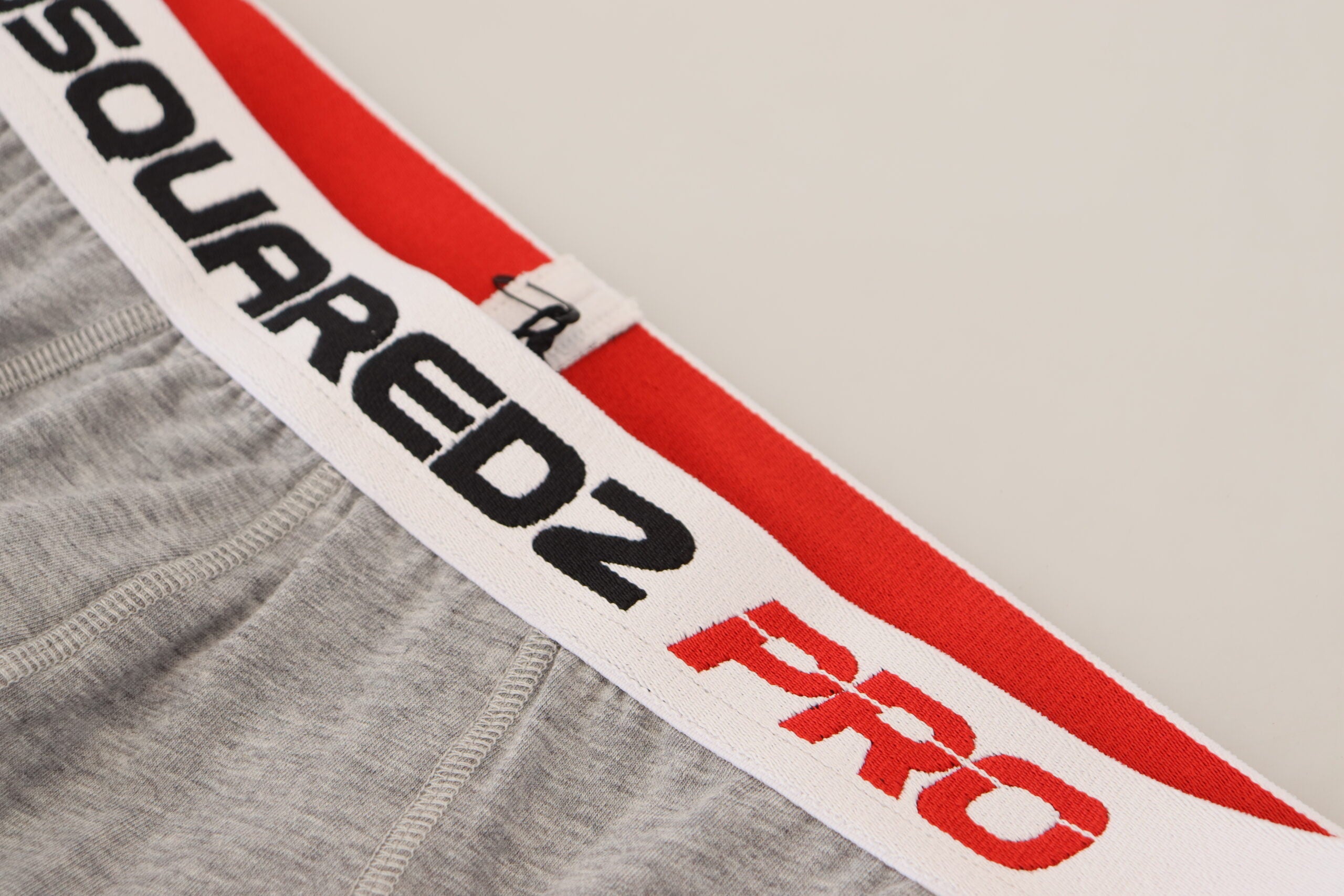 Dsquared² Gray Logo Cotton Stretch Men Brief PRO Underwear -   -  Dsquared².