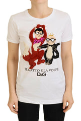 Dolce & Gabbana T-shirt Top White Textured Short Sleeve -   -  Dolce & Gabbana.