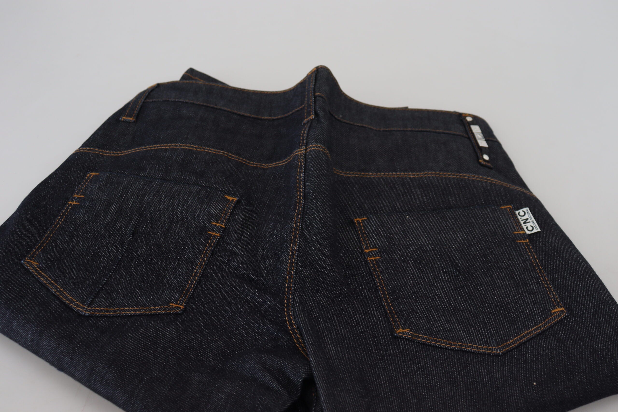 Costume National Blue Low Waist Straight Denim Pants Jeans -   -  Costume National.
