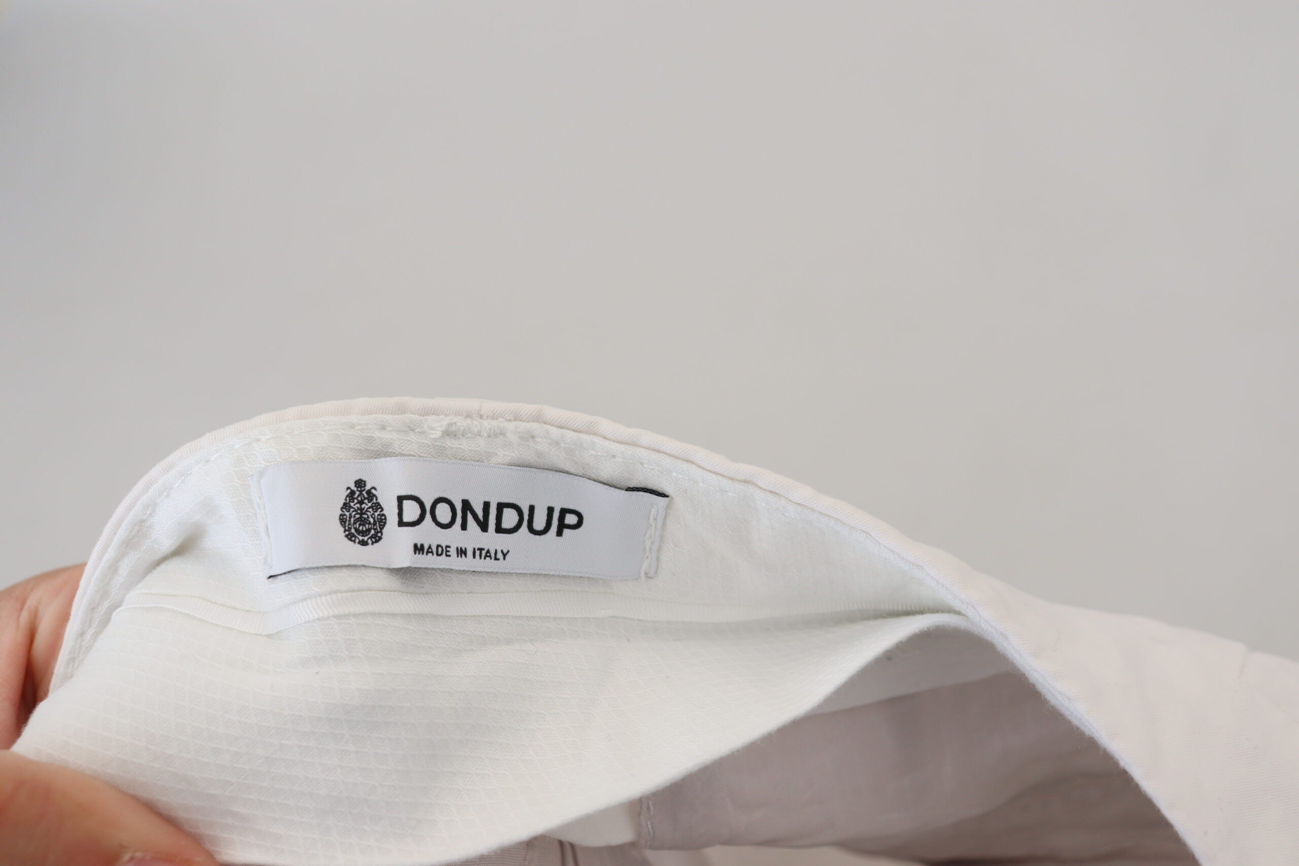 Dondup White High Waist Tapered Women Pants -   -  Dondup.