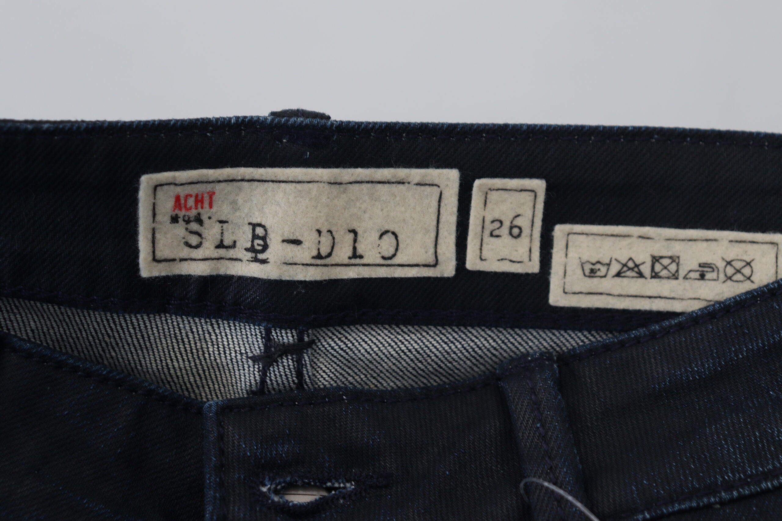 Acht Blue Low Waist Slim Fit Women Denim Jeans -   -  Acht.