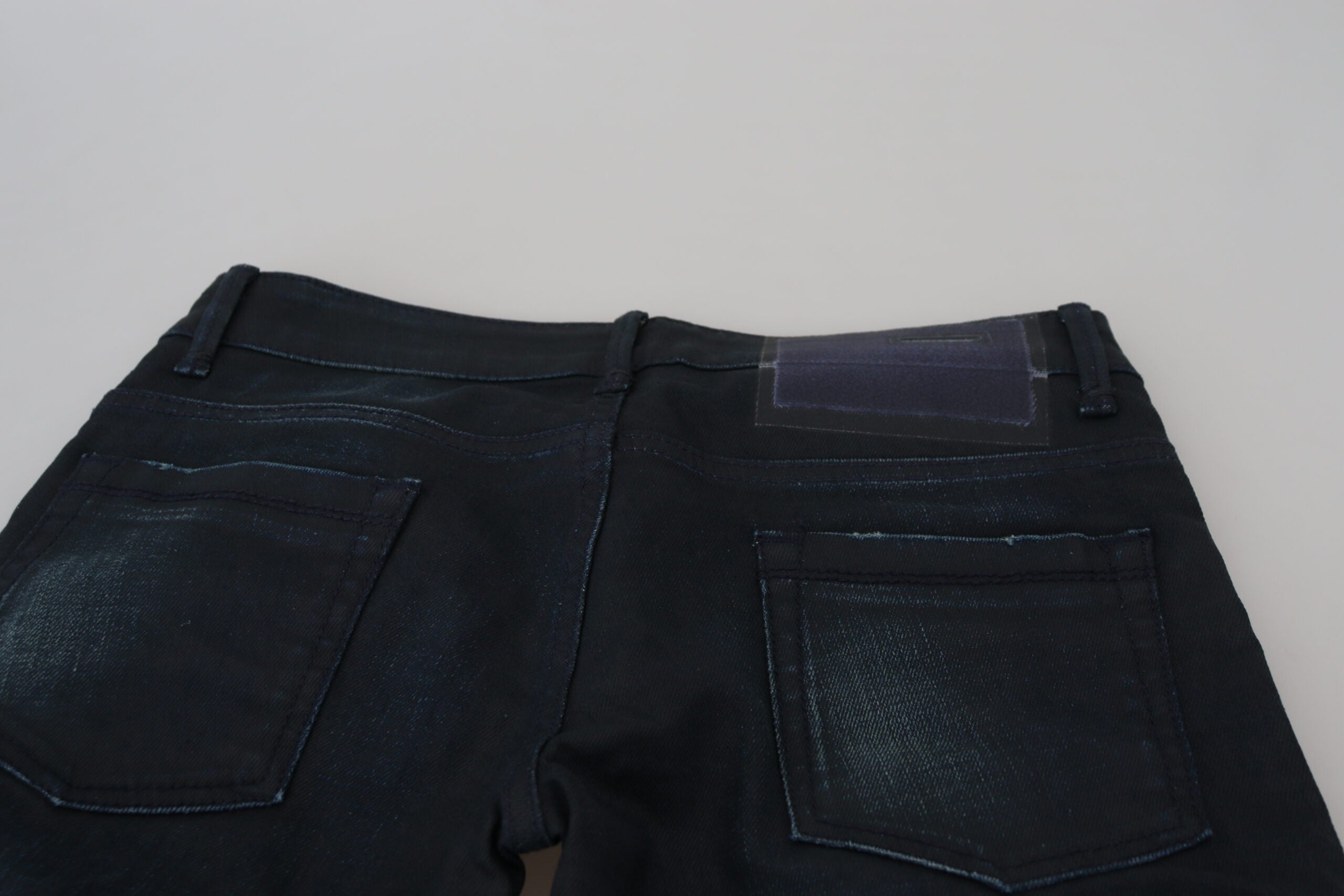 Acht Blue Low Waist Slim Fit Women Denim Jeans -   -  Acht.