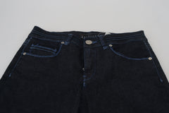 Acht Dark Blue Low Waist Slim Fit Women Denim Jeans -   -  Acht.