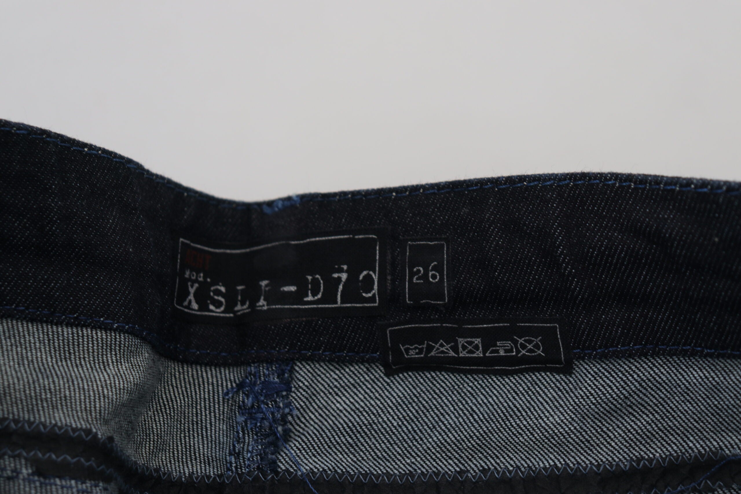 Acht Dark Blue Low Waist Slim Fit Women Denim Jeans -   -  Acht.