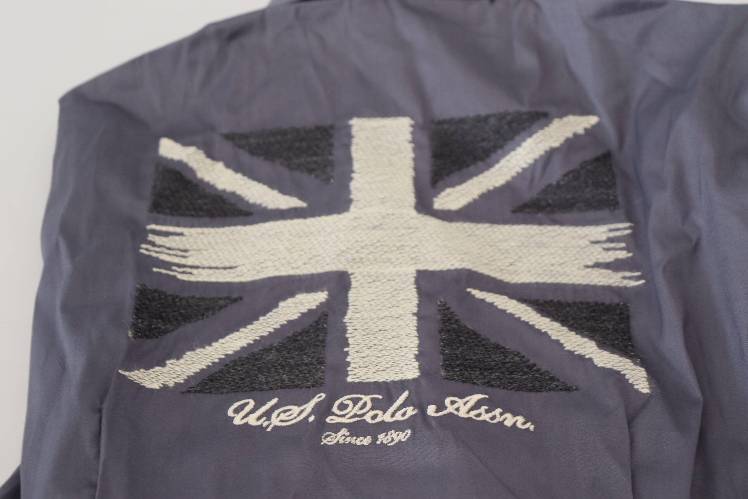 U.S. POLO ASSN. Gray Printed Long Sleeves Collared Top -   -  U.S. POLO ASSN..