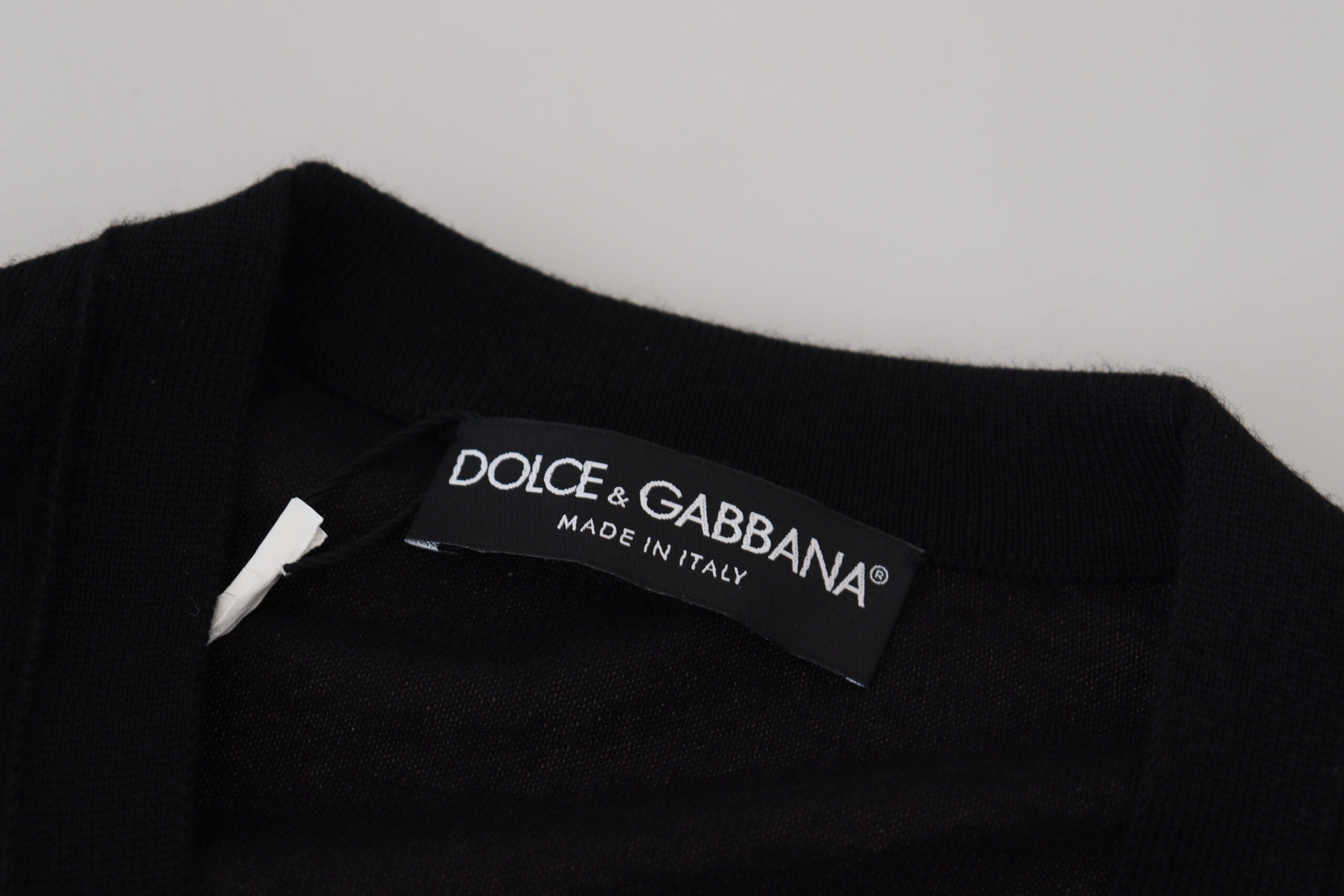 Dolce & Gabbana Black Cashmere Button Down Cardigan Sweater -   -  Dolce & Gabbana.