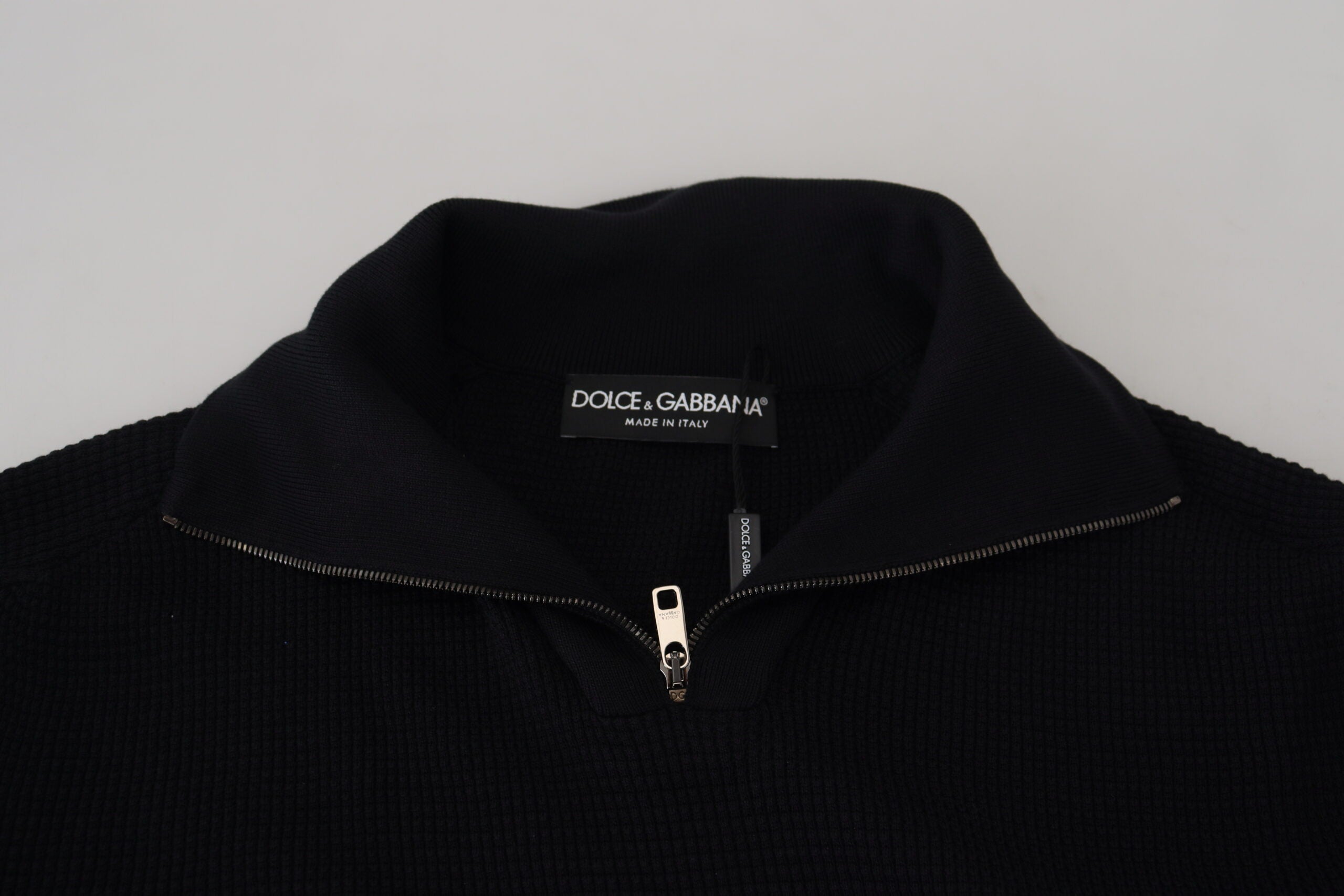 Dolce & Gabbana Black Silk Turtle Neck Pullover Sweater -   -  Dolce & Gabbana.