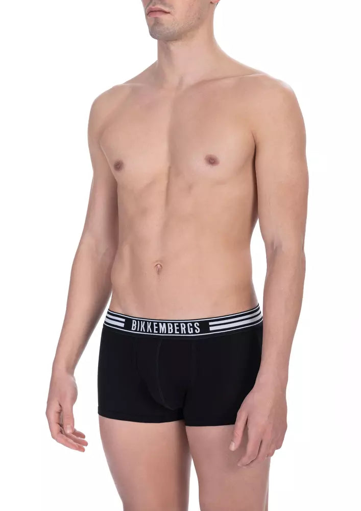 Bikkembergs Black Cotton Men's Trunk Pack -   -  Bikkembergs.