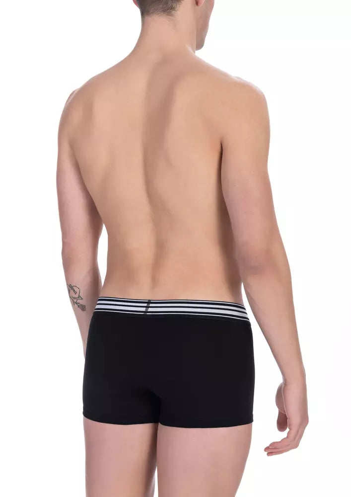 Bikkembergs Black Cotton Men's Trunk Pack -   -  Bikkembergs.