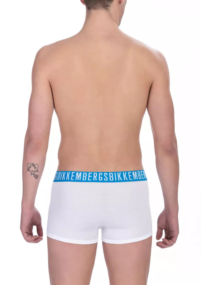 Bikkembergs White Cotton Men's Trunk -   -  Bikkembergs.