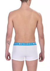 Bikkembergs White Cotton Men's Trunk -   -  Bikkembergs.