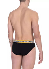 Bikkembergs Black Cotton Men Brief -   -  Bikkembergs.